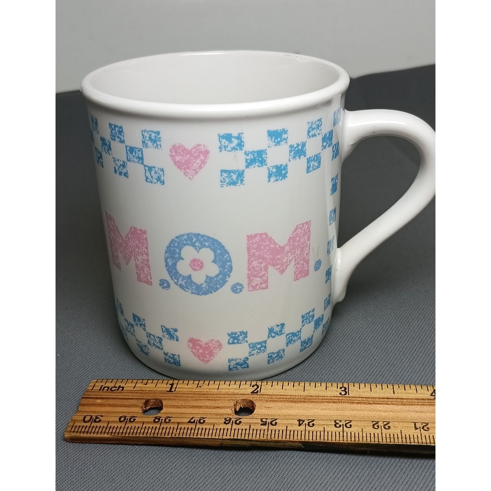 Vintage 1985 MOM Mug‎ Cup  Hallmark Ceramic White Retro 80s - Picture 5 of 5